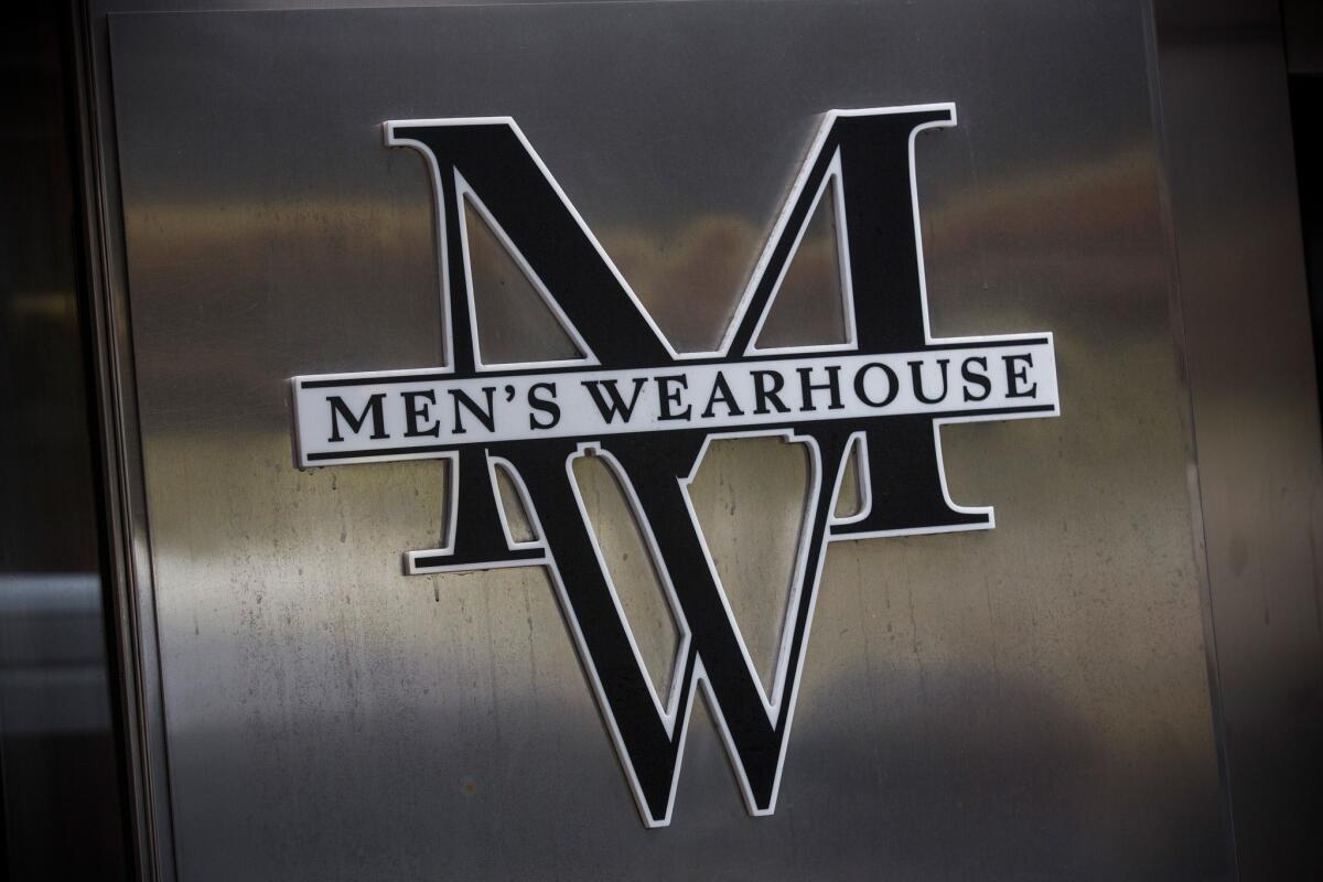 In a letter to Jos. A. Bank's board of directors, Men's Wearhouse said it was willing to boost its takeover offer if through "due diligence" finds additional value. Above, a Men's Wearhouse storefront in New York City.