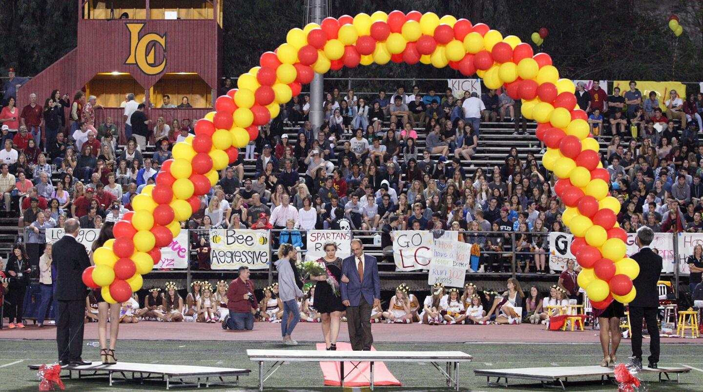 Homecoming was held during halftime at the La Cañada High School football game on Friday, Oct. 16, 2015.