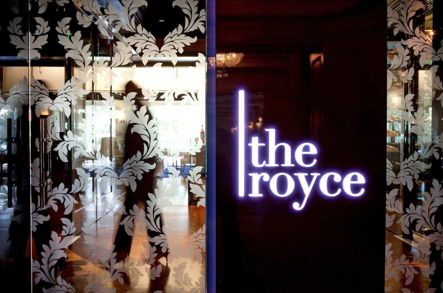 Entering the Royce in the Langham Huntington Pasadena hotel is to walk into luxury.