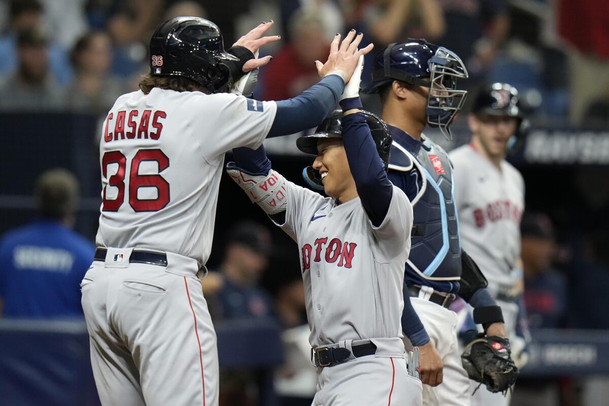 Triston Casas knocks in 4 as the Red Sox end a 13-game skid at Tropicana  Field with win over Rays - The San Diego Union-Tribune