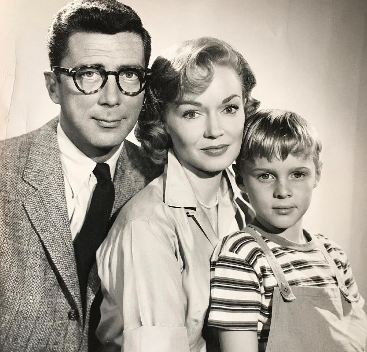 Gloria Henry with Jay North and Herbert Anderson.