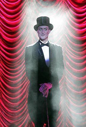 Willkommen! Bryce Ryness plays the Master of Ceremonies in the Reprise Theatre Company's production of "Cabaret" at UCLA's Freud Playhouse.