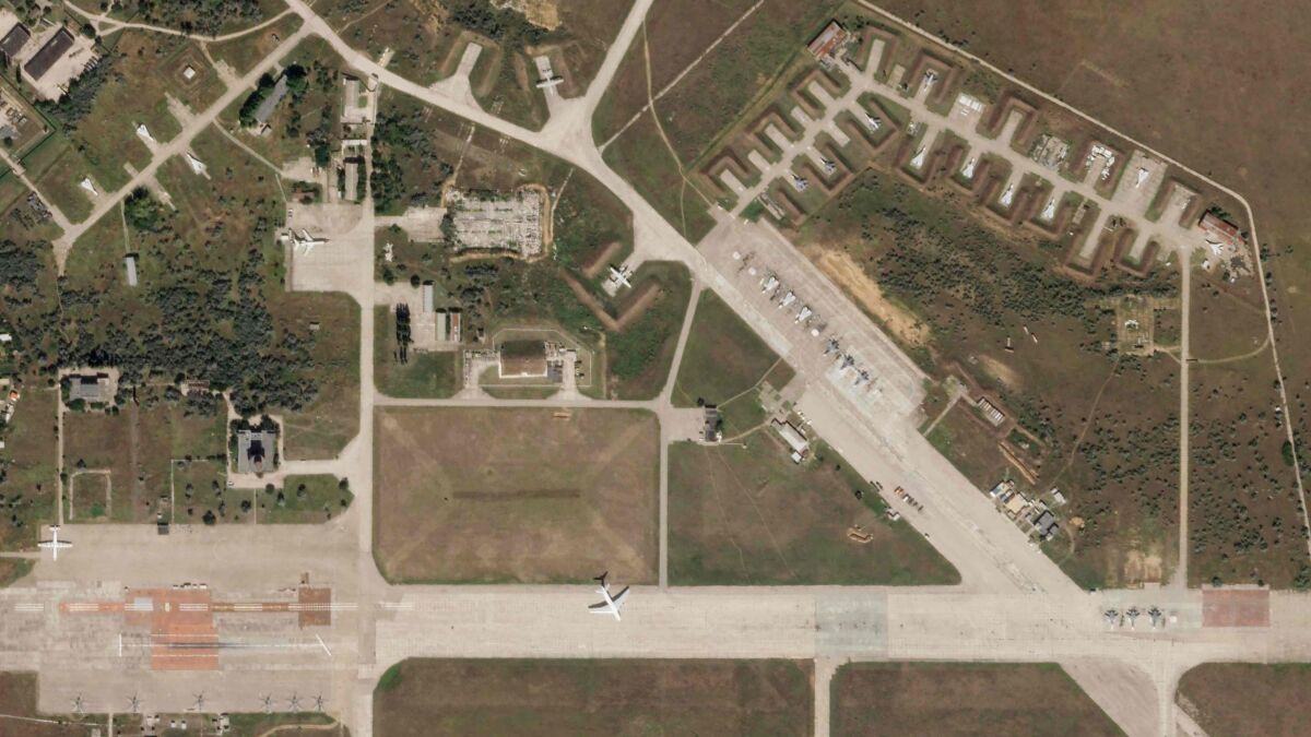 Satellite image of Russian air base