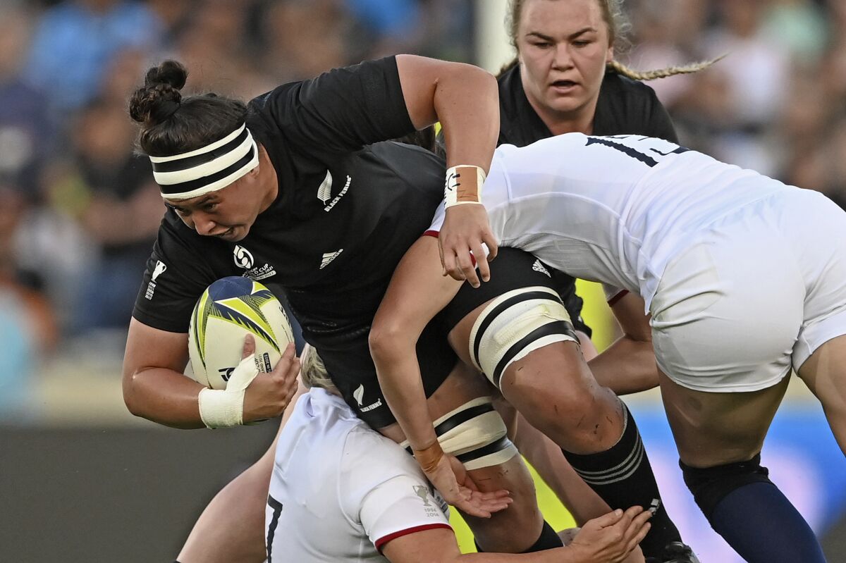 Broer Rennen schattig New Zealand beats England in Women's Rugby World Cup final - The San Diego  Union-Tribune