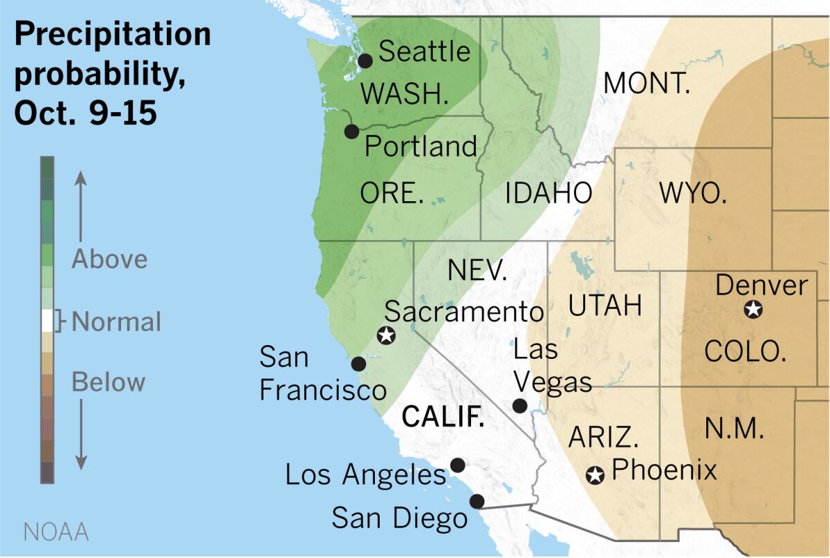 Will former hurricane be 'great wet for West Coast? - Los Angeles Times