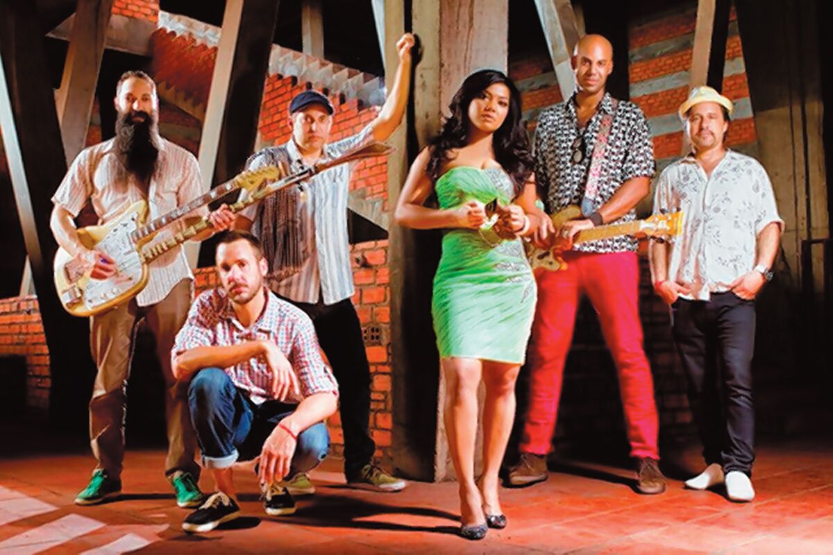 Dengue Fever performs Khmer pop — an Asian mash-up of rock, soul and Latin music.