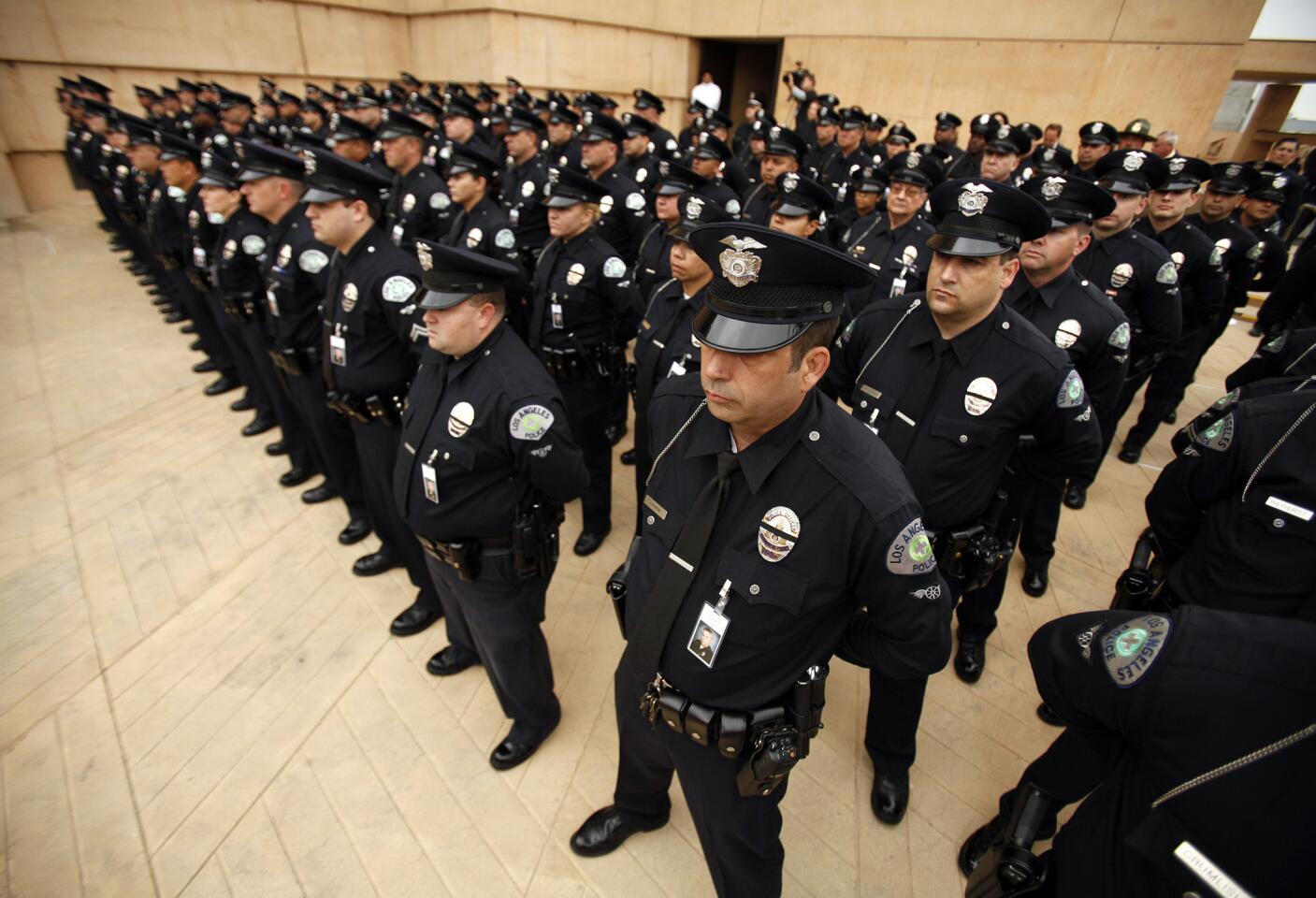 Funeral for LAPD motorcycle officer Chris Cortijo