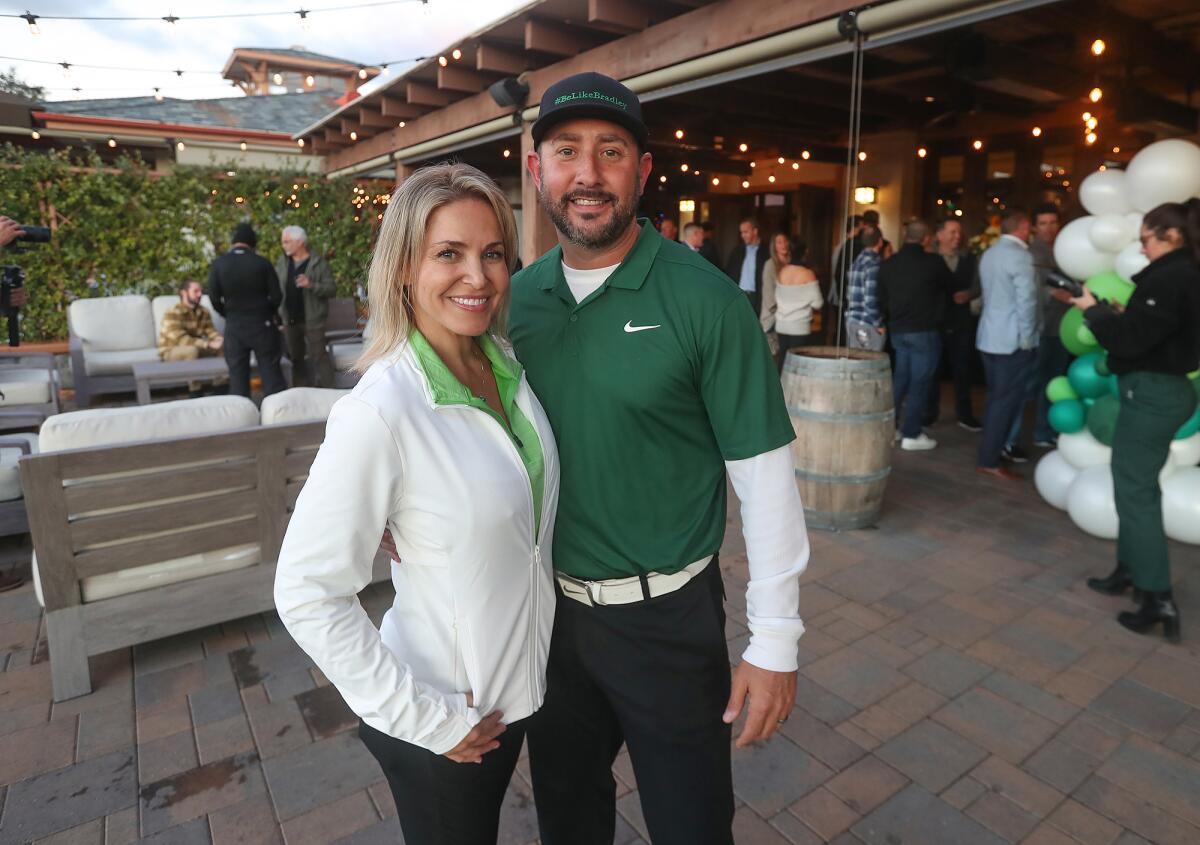 Founders Aron and Josette Rofer at their charity golf tournament at the Coto de Caza Golf Club on Monday, Dec. 12.