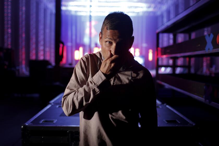 Kaskade, shown rehearsing in a Pacoima sound studio in Pacoima in 2015, will play the L.A. Convention Center on May 7.