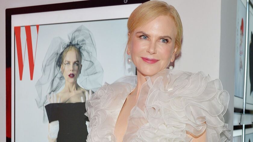Nicole Kidman at W Magazine's party celebrating its Best Performances Portfolio on Friday night at Chateau Marmont.