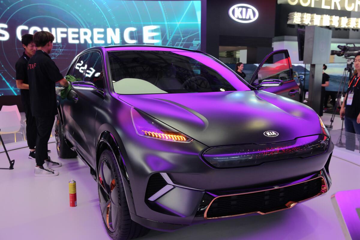 A KIA Niro in Shanghai, China