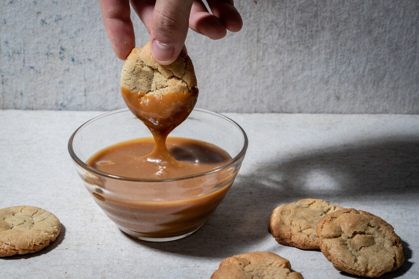 Cajeta is a caramel sauce traditionally made with goat's milk.