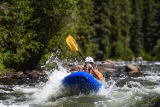Kayaking the rapids of Gunnison River. Courtesy of Eleven Experience