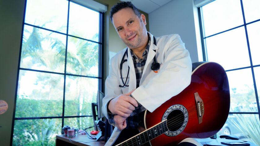 Dr. Steven Eisenberg collaborates with his patients on the lyrics of a song that he writes for them.
