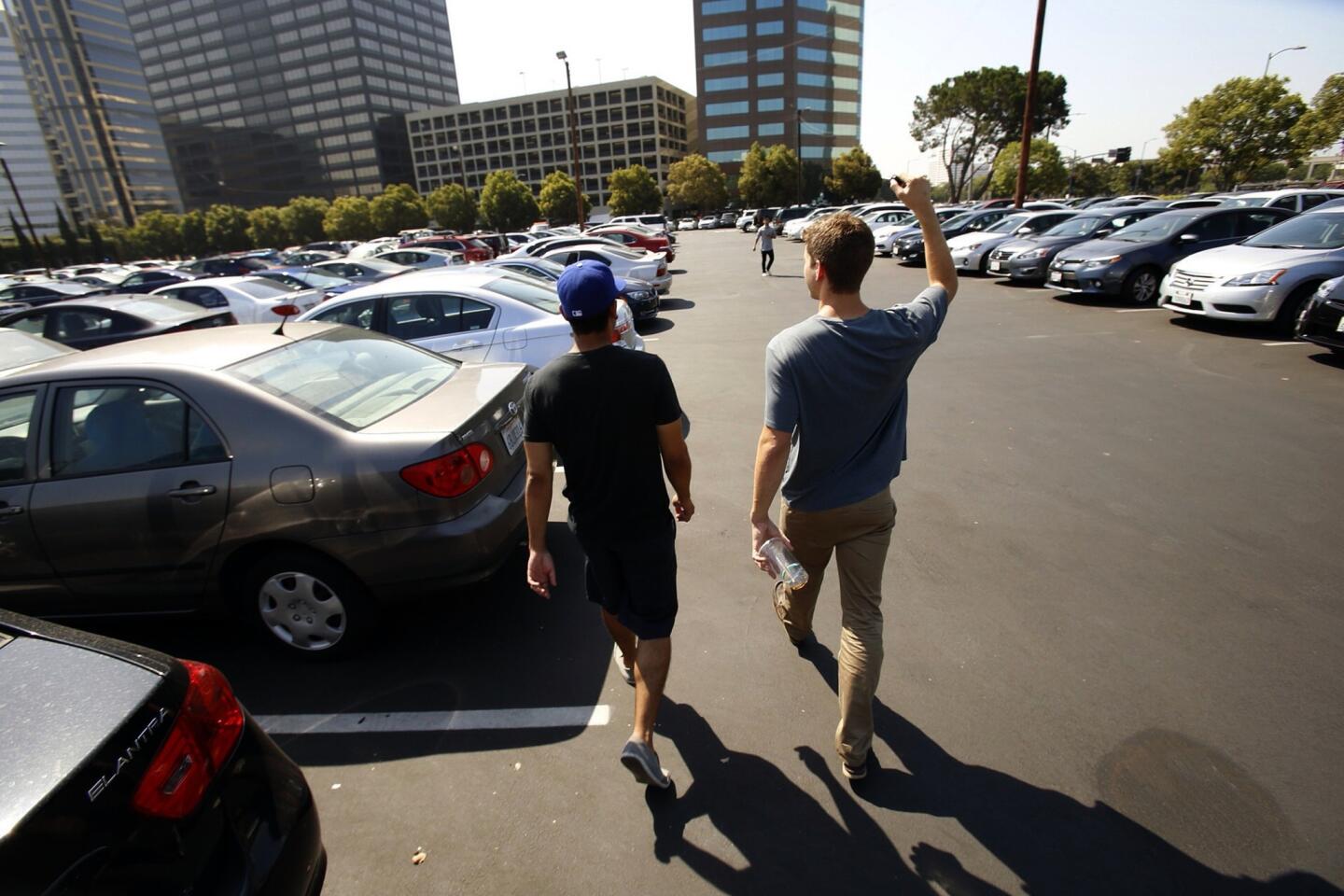 Retrieving cars at UCLA