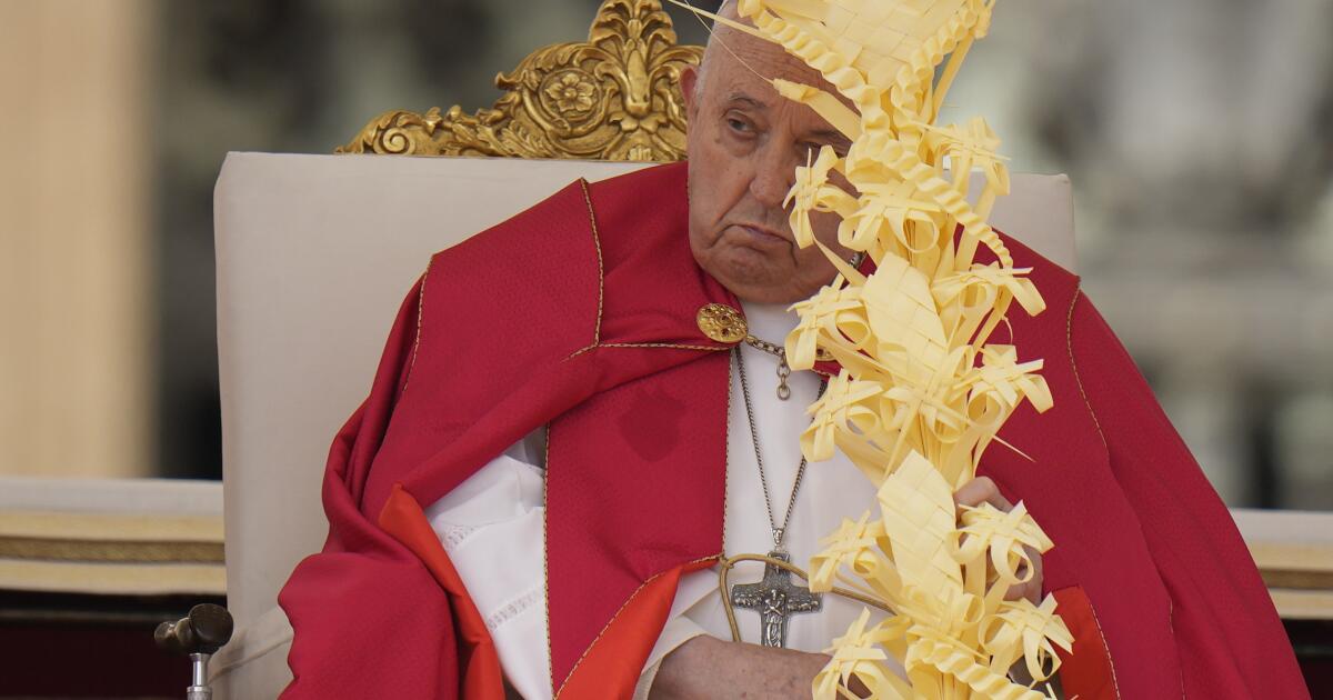 Le pape saute l’homélie du dimanche des Rameaux au début d’une Semaine Sainte chargée