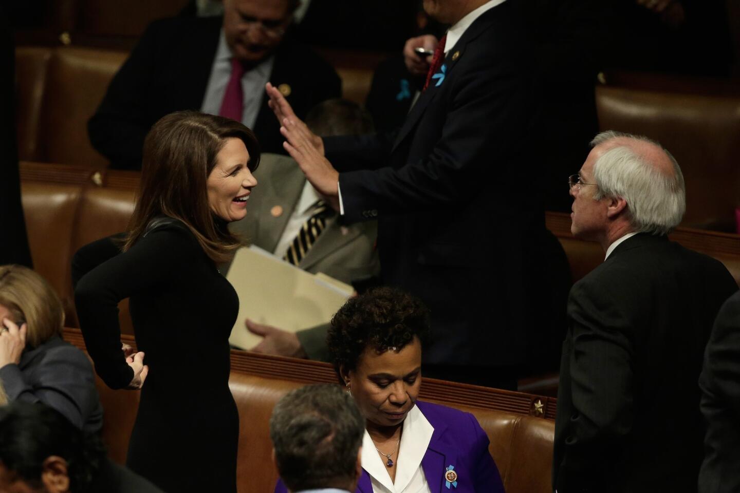 Rep. Michele Bachmann at the State of the Union address