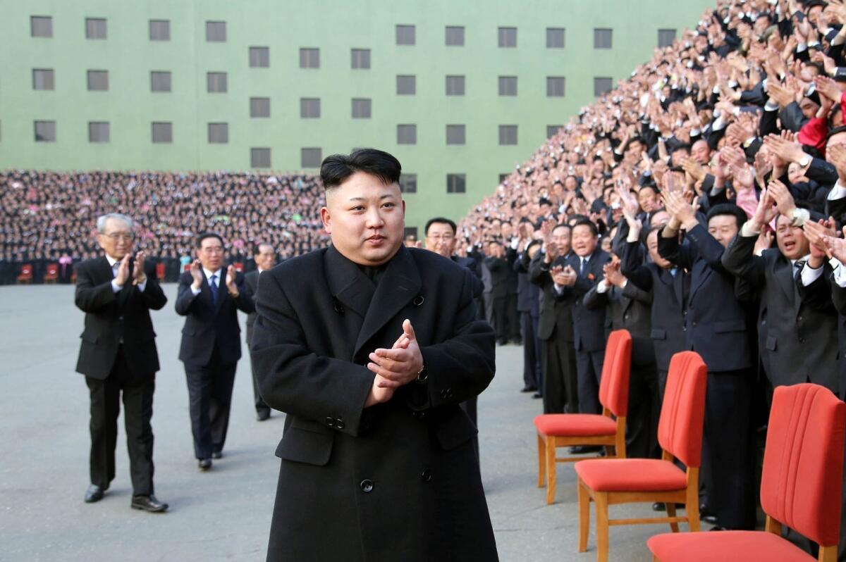 North Korean leader Kim Jong Un and his family have parallels with leaders in ancient Rome. Above, Kim is in Pyongyang.