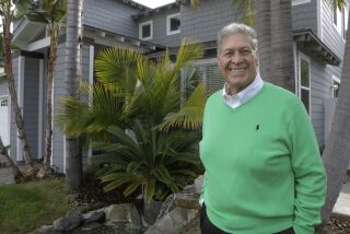 Brian Wofford at his Encinitas home Friday. photo by Bill Wechter