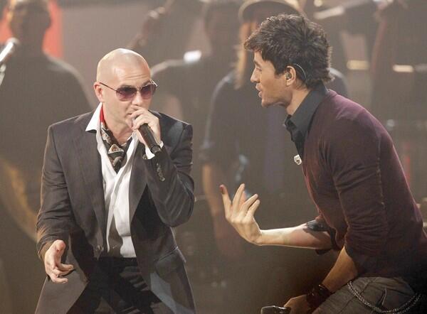 Pitbull and Enrique Inglesias perform