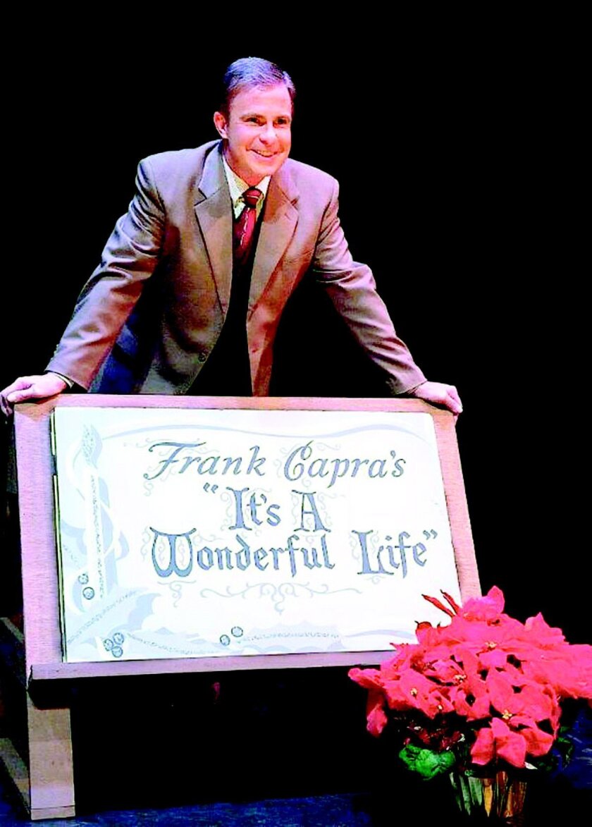 James Leaming stars in a one-man version of ‘This Wonderful Life,’ adapted by Steve Murray at the North Coast Repertory Theatre, Dec. 10-28.