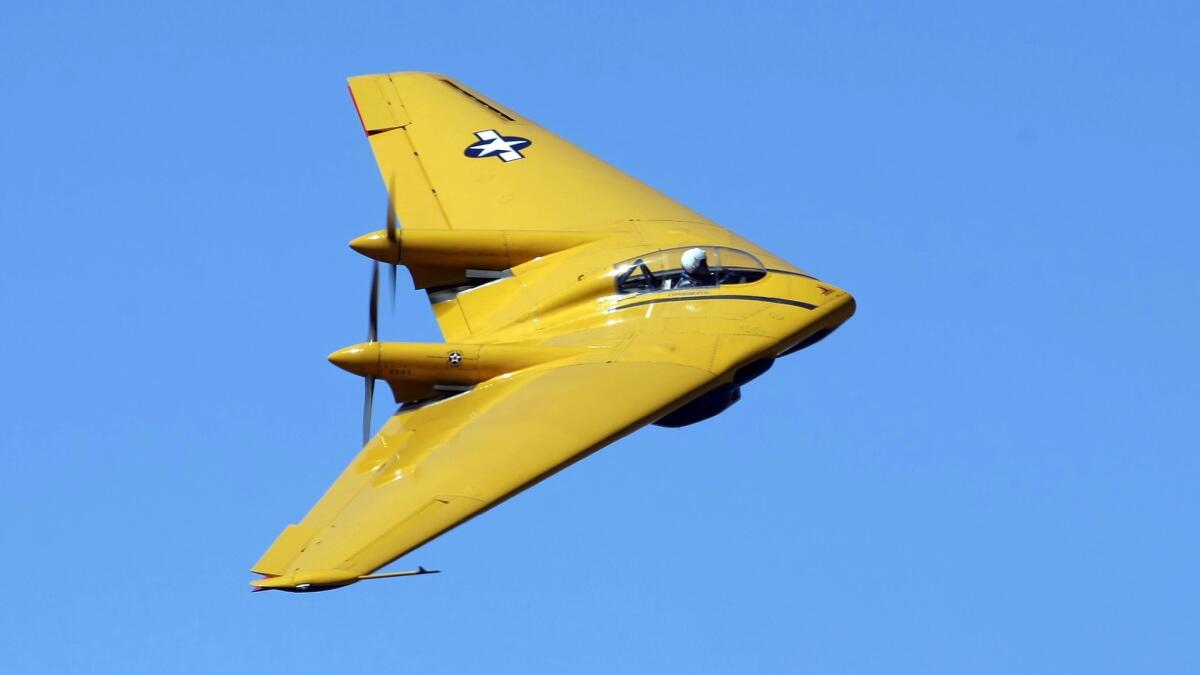 A Northrop N-9M, a flying-wing aircraft.