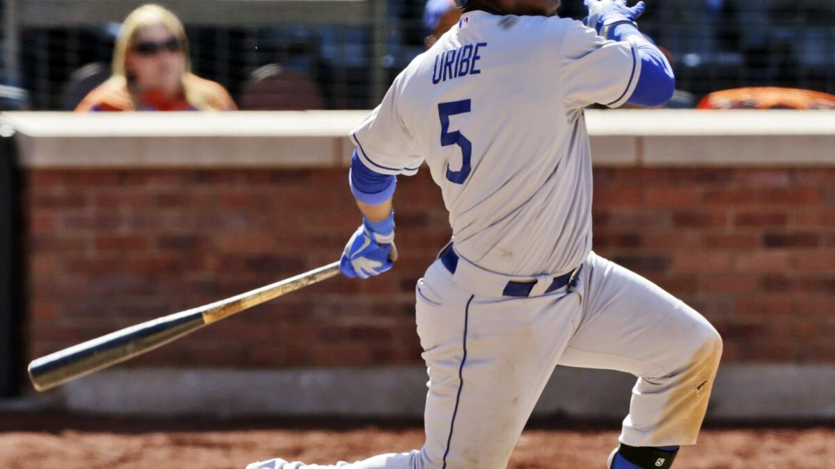 Juan Uribe donning Dodger blue?