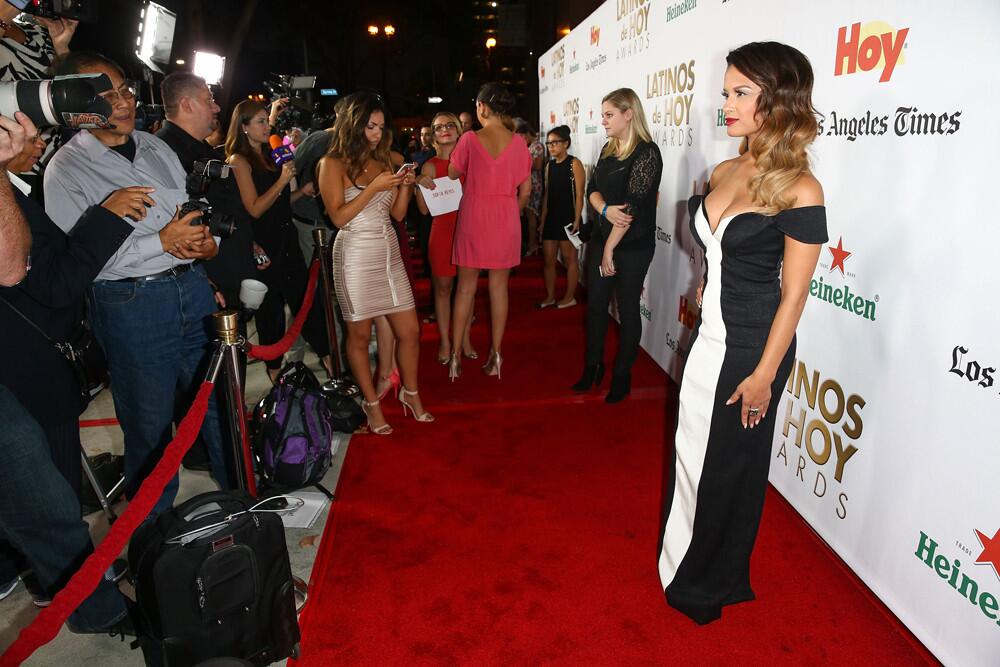 Television personality Rocsi Diaz attends the '2014 Latinos De Hoy Awards' presented by Hoy & Los Angeles Times at Los Angeles Times Chandler Auditorium on October 11, 2014 in Los Angeles, California. (Photo by Imeh Akpanudosen/Getty Images for Los Angeles Times)