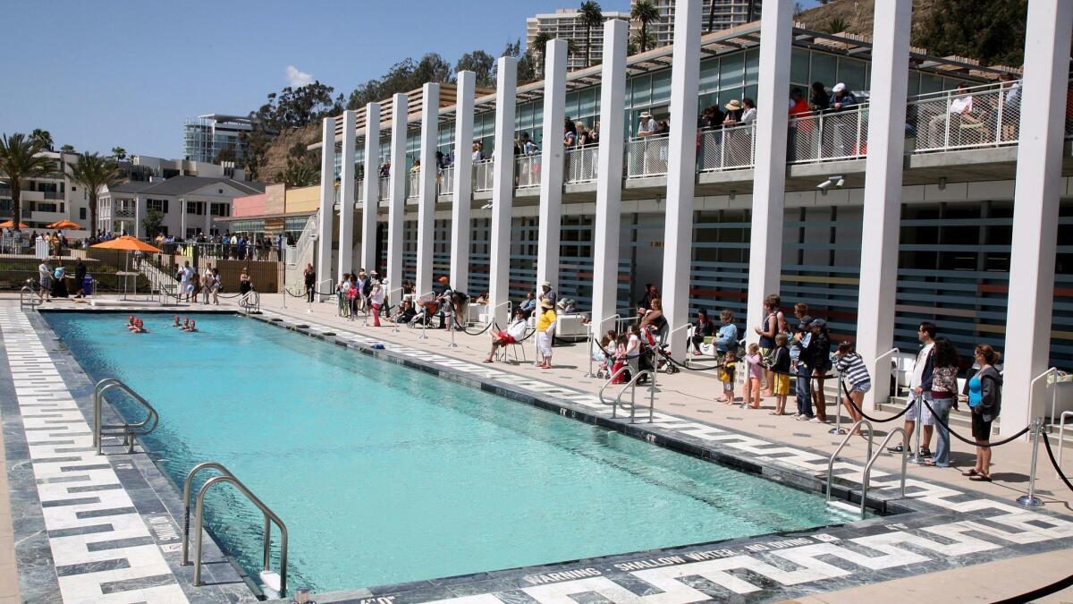 The Annenberg Community Beach House at Santa Monica State Beach.