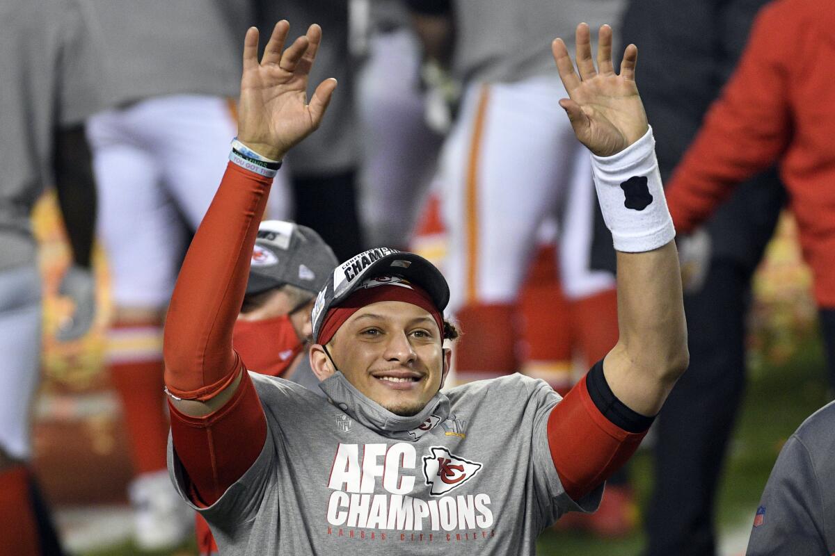 Kansas City Chiefs quarterback Patrick Mahomes