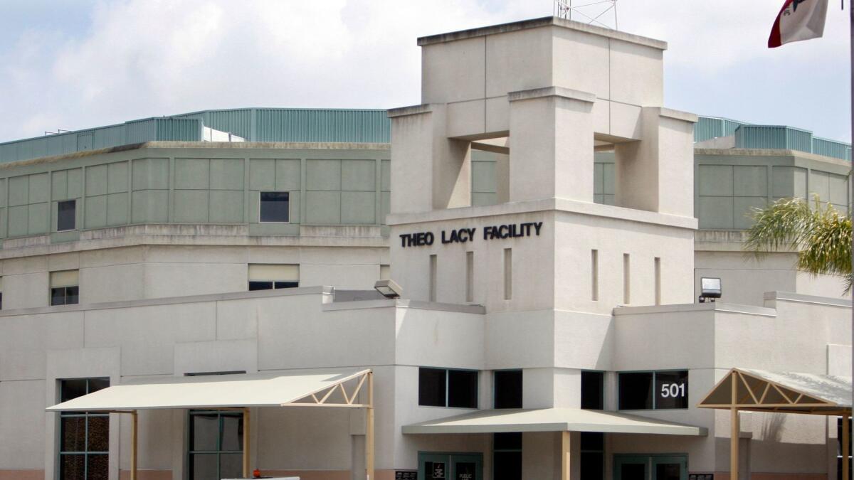 An internal review by Immigration and Customs Enforcement found poor food handling and unsanitary housing conditions at the Theo Lacy Facility in Orange.