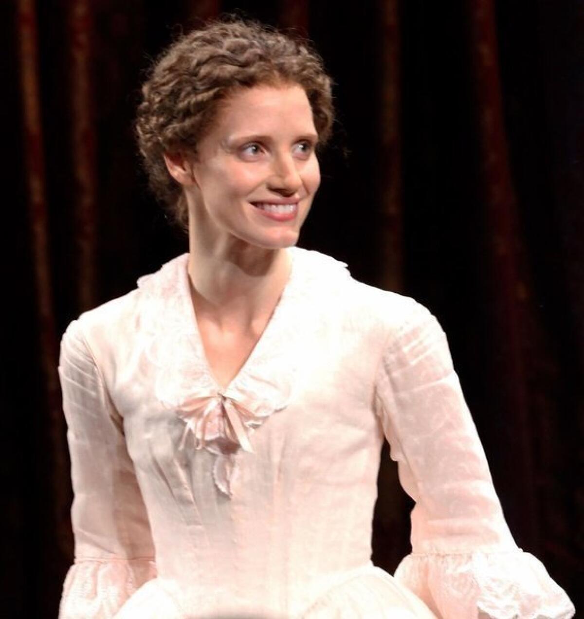 Jessica Chastain made her Broadway debut in Ruth and Augustus Goetz's oft-revived drama, "The Heiress."