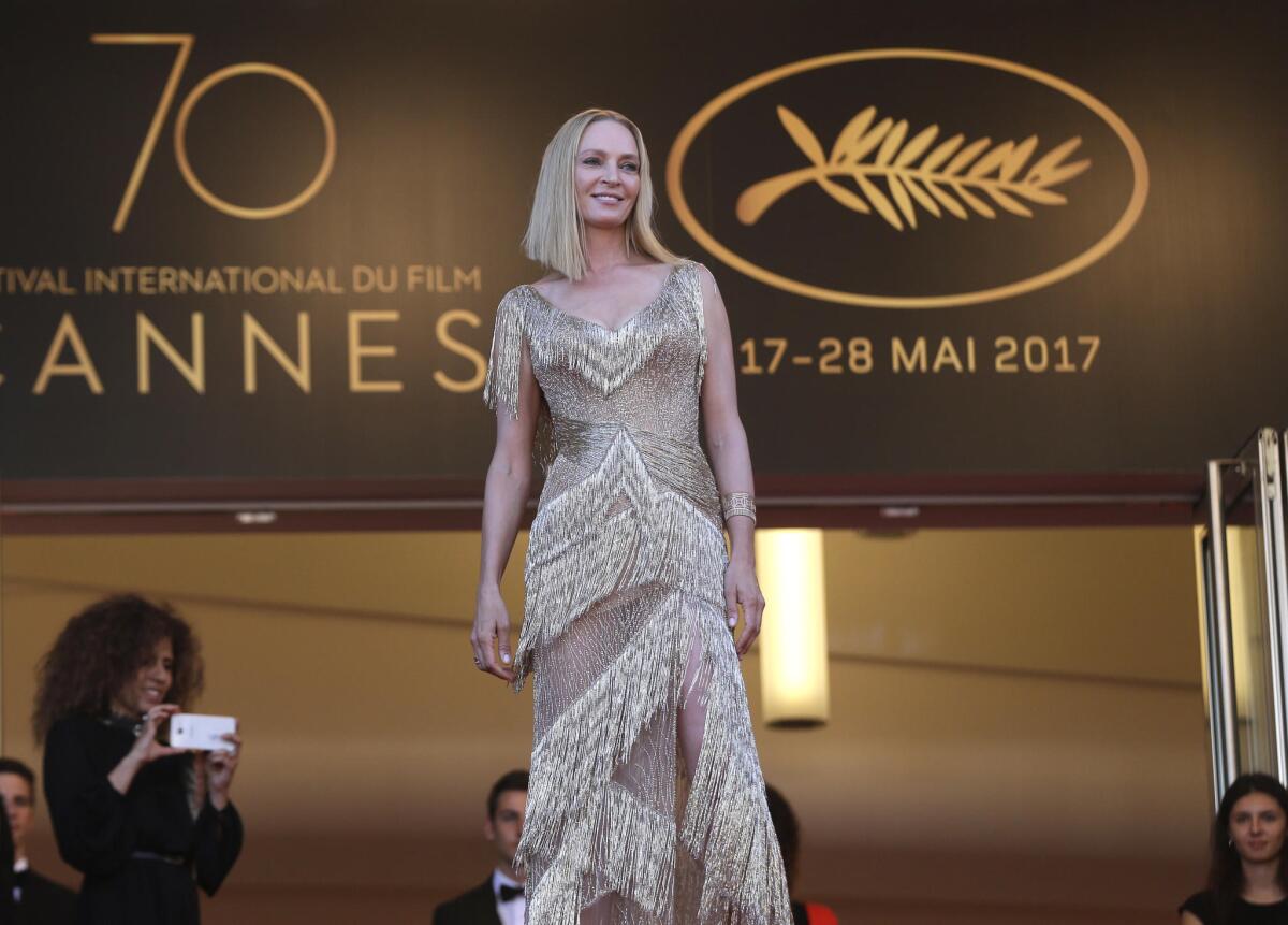 Uma Thurman at the Cannes Film Festival in 2017.