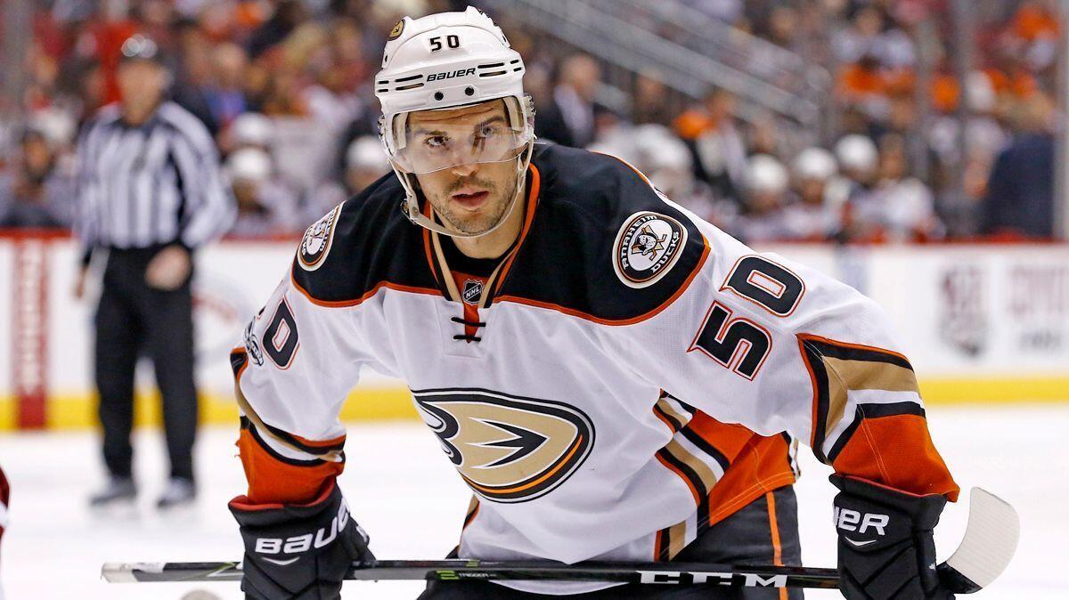 Ducks center Antoine Vermette has never been suspended and does not have a reputation for bad temper.