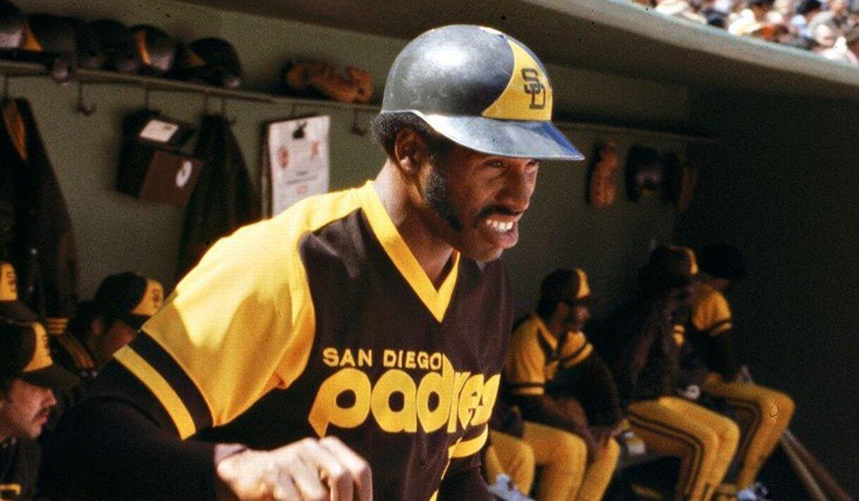 Gene Richards of the San Diego Padres bats against the Pittsburgh News  Photo - Getty Images