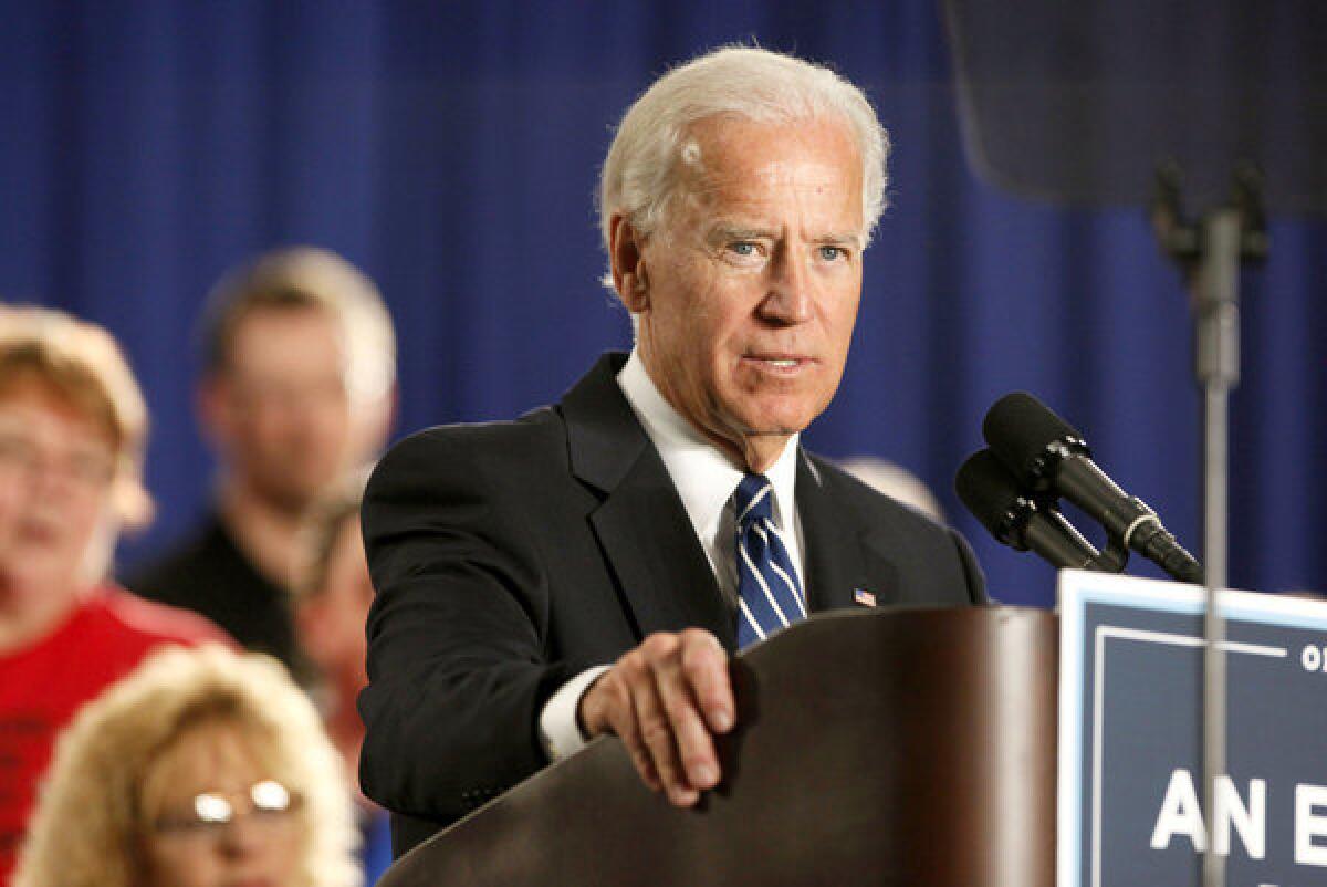 Vice President Joe Biden, shown earlier this year in Toledo, Ohio.
