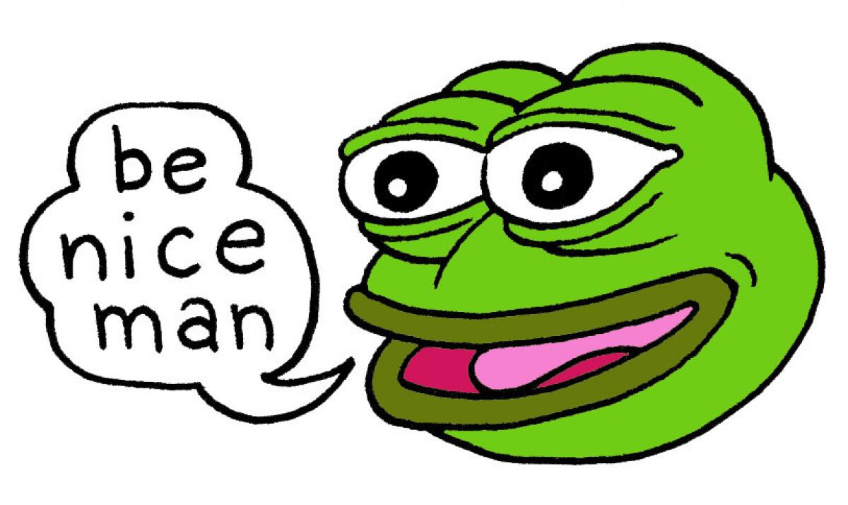 Pepe the Frog, the cartoon character unwittingly transformed into a symbol of hate. (Matt Furie)
