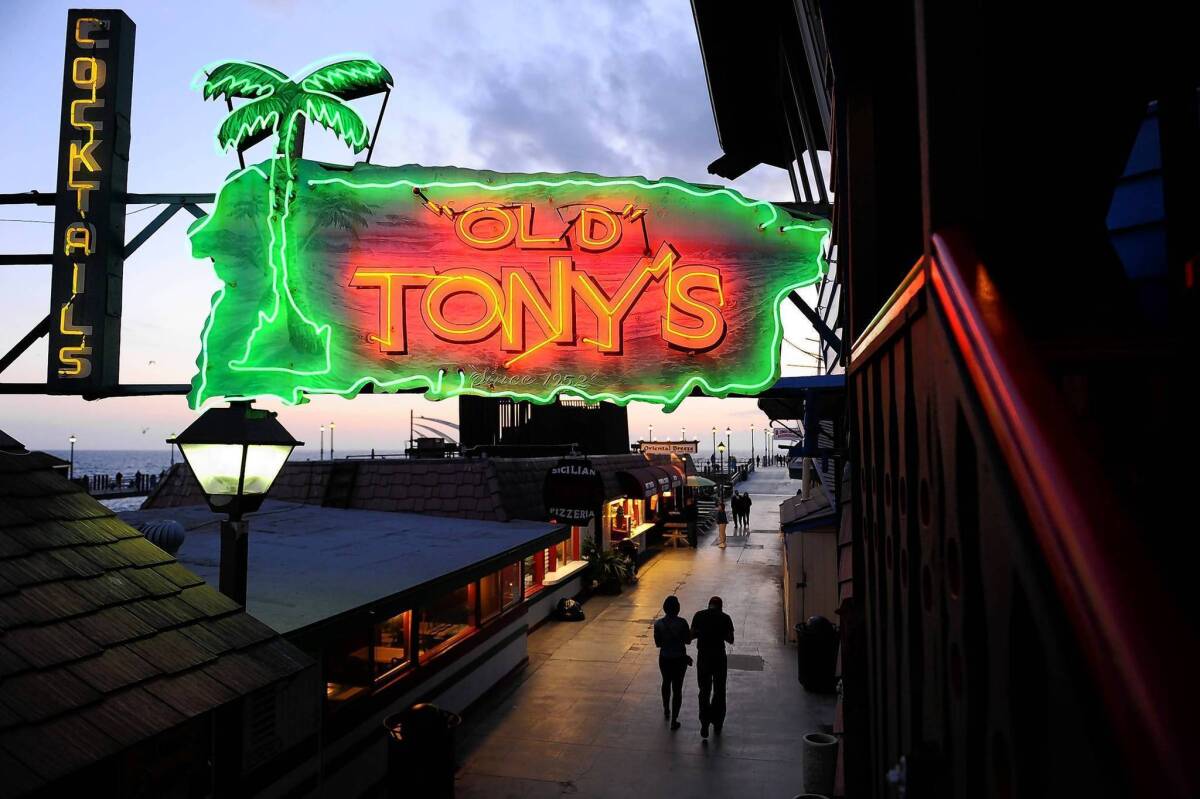 Old Tony's restaurant, a city institution that opened in 1952, still serves as the Redondo Beach Pier's anchor tenant.