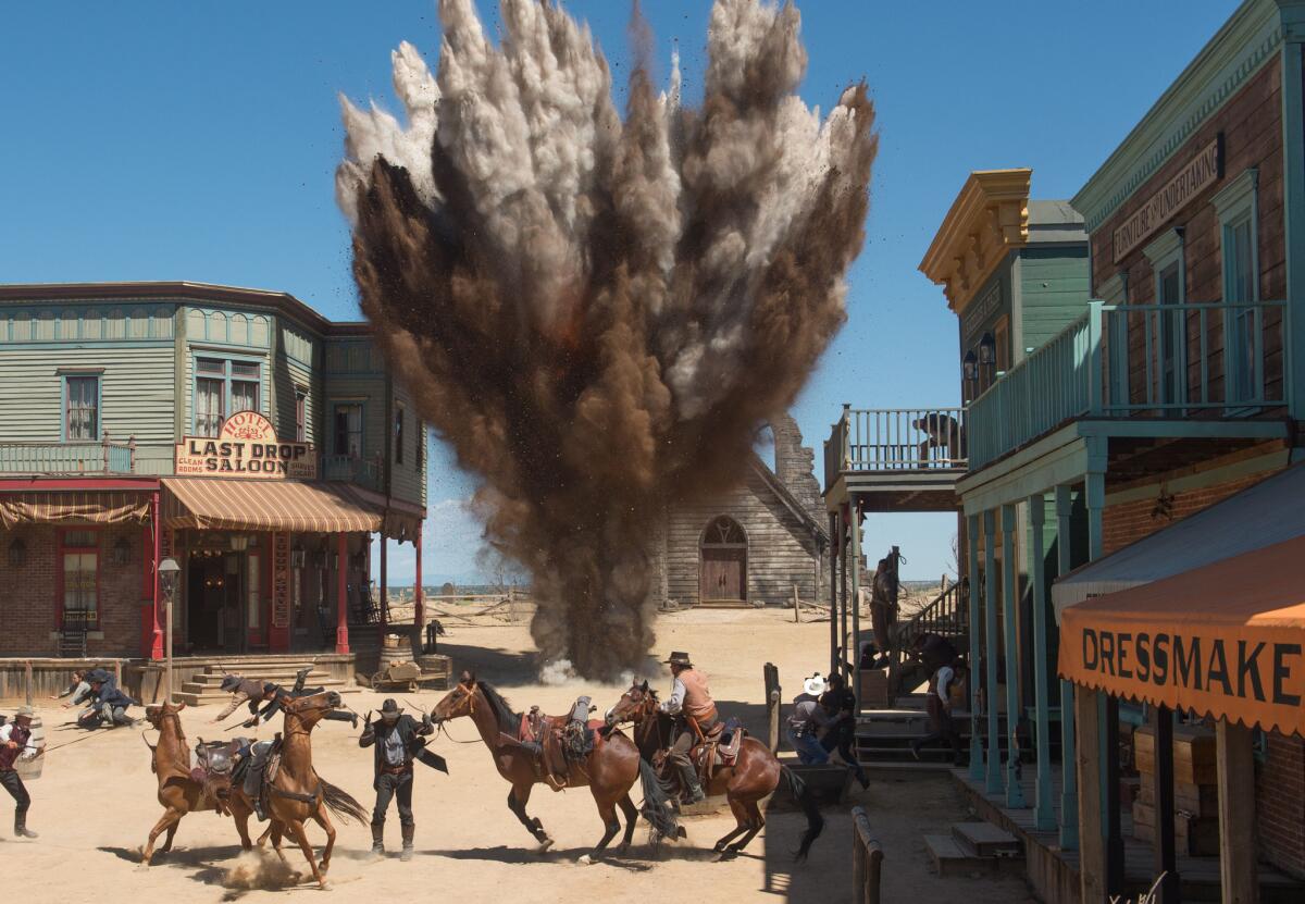 A Western town blows up real good in the Fall 2015 Amazon pilot "Edge."
