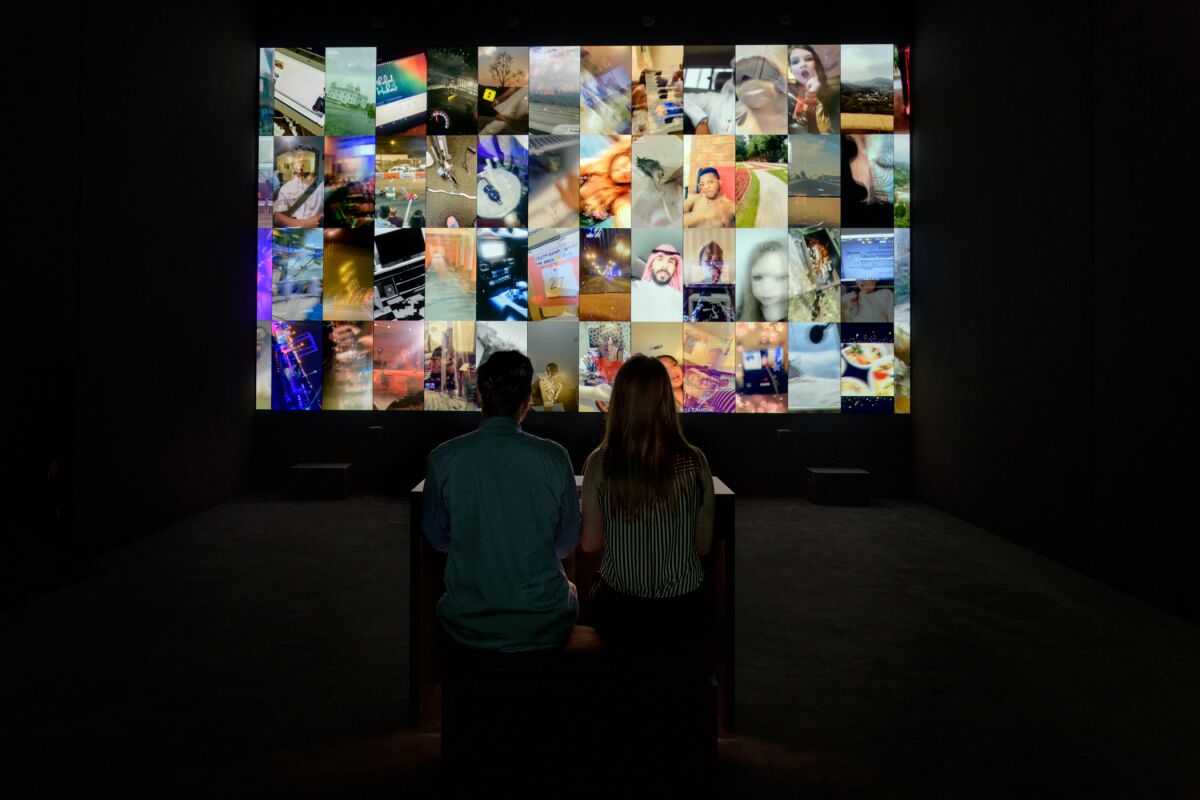 Installation view of Christian Marclay's “The Organ” at LACMA in 2019. 