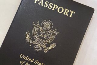 FILE - This May 25, 2021 file photo shows a U.S. Passport cover in Washington. The United States has issued its first passport with an “X” gender designation, a milestone in the recognition of the rights of people who don't identify as male or female. (AP Photo/Eileen Putman)
