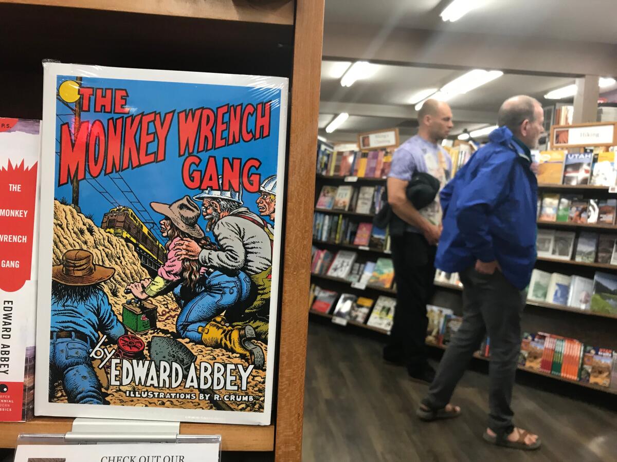 A book with the title, "The Monkey Wrench Gang."