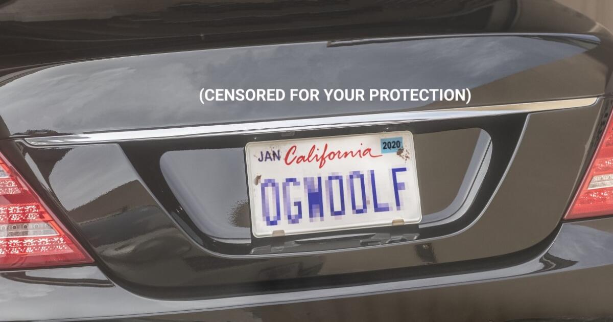 Judge: California can't ban 'offensive' license plates - Watermark Online