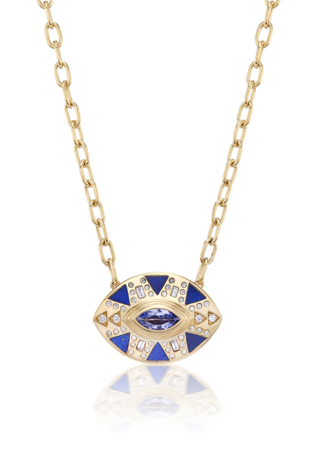 Harwell Godfrey cleo pendant necklace, marquis blue.