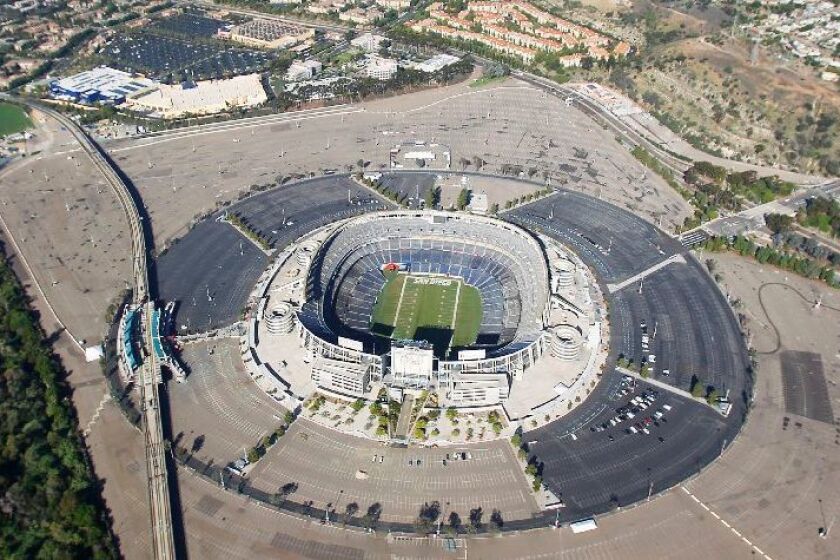 A series of proposals over the last 15 years have included hundreds of hotel rooms, thousands of housing units and millions of square feet of office and retail space. And one and even two stadiums, one for the NFL, the other for professional soccer and Aztec football.