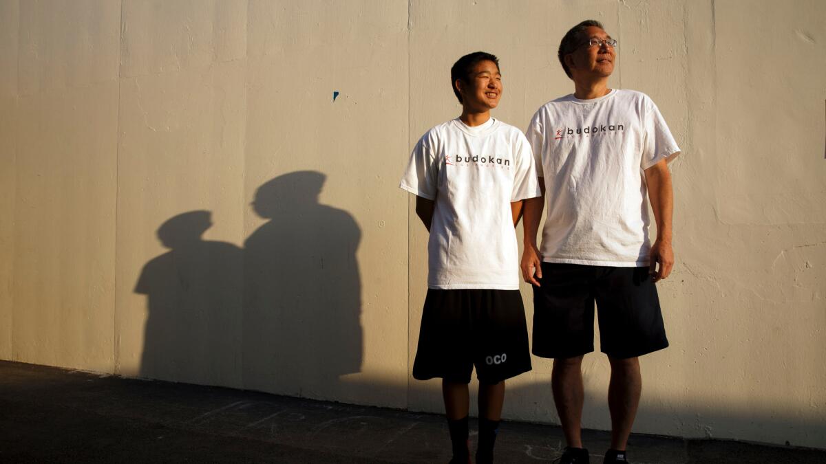 Alan Kosaka and son Aidan are working to get Budokan of Los Angeles built.