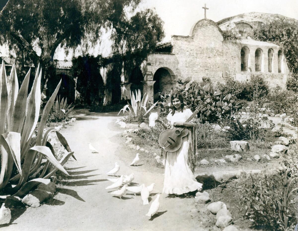 An undated L.A. Times archive photo of the mission. (Los Angeles Times)