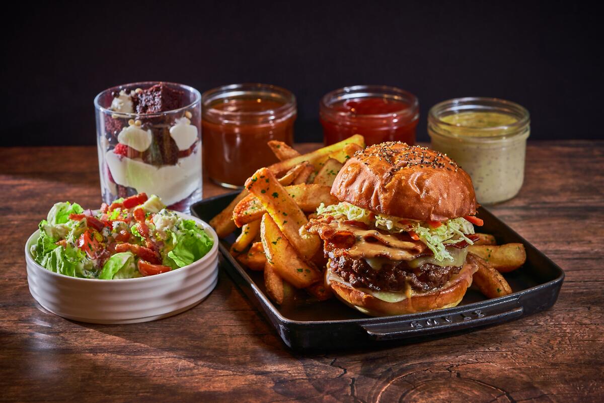 Bourbon Burger Bar is a ghost kitchen operating from International Smoke restaurant in Carmel Valley.