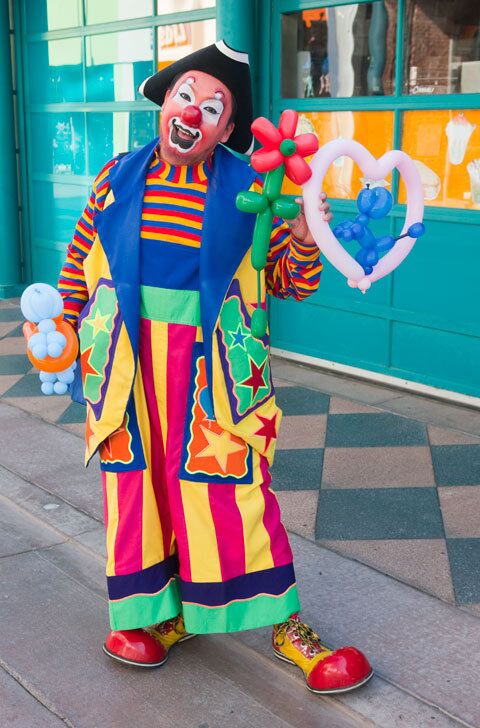"I usually work birthday parties," says Huitzilin the Clown, 25, from downtown L.A. "It takes me over an hour to put on the makeup and my costume was made by another clown. I always like to make people laugh." MORE FASHION SCENES: Santee Alley Old Pasadena Los Angeles' Third Street neighborhood Abbot Kinney, Venice Melrose Trading Post