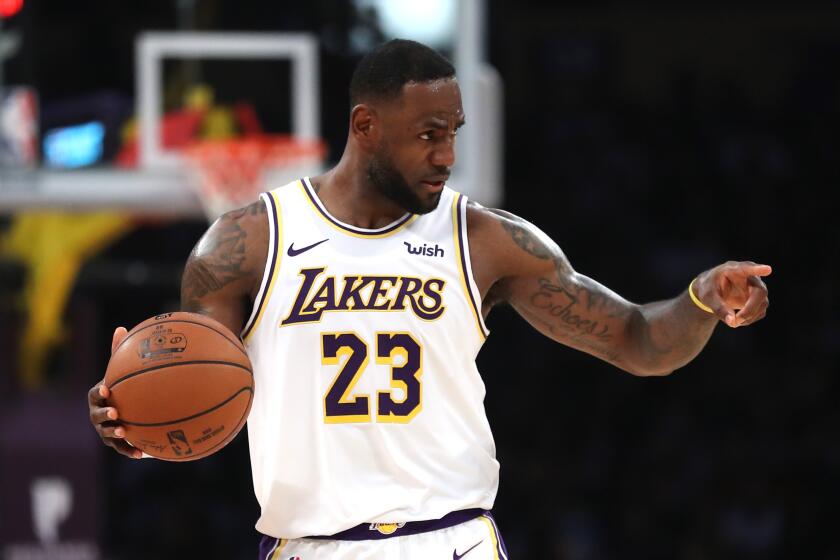 LeBron James says he was forced to evacuate his home because of the Getty fire soon after the Lakers' win over Charlotte on Sunday night.